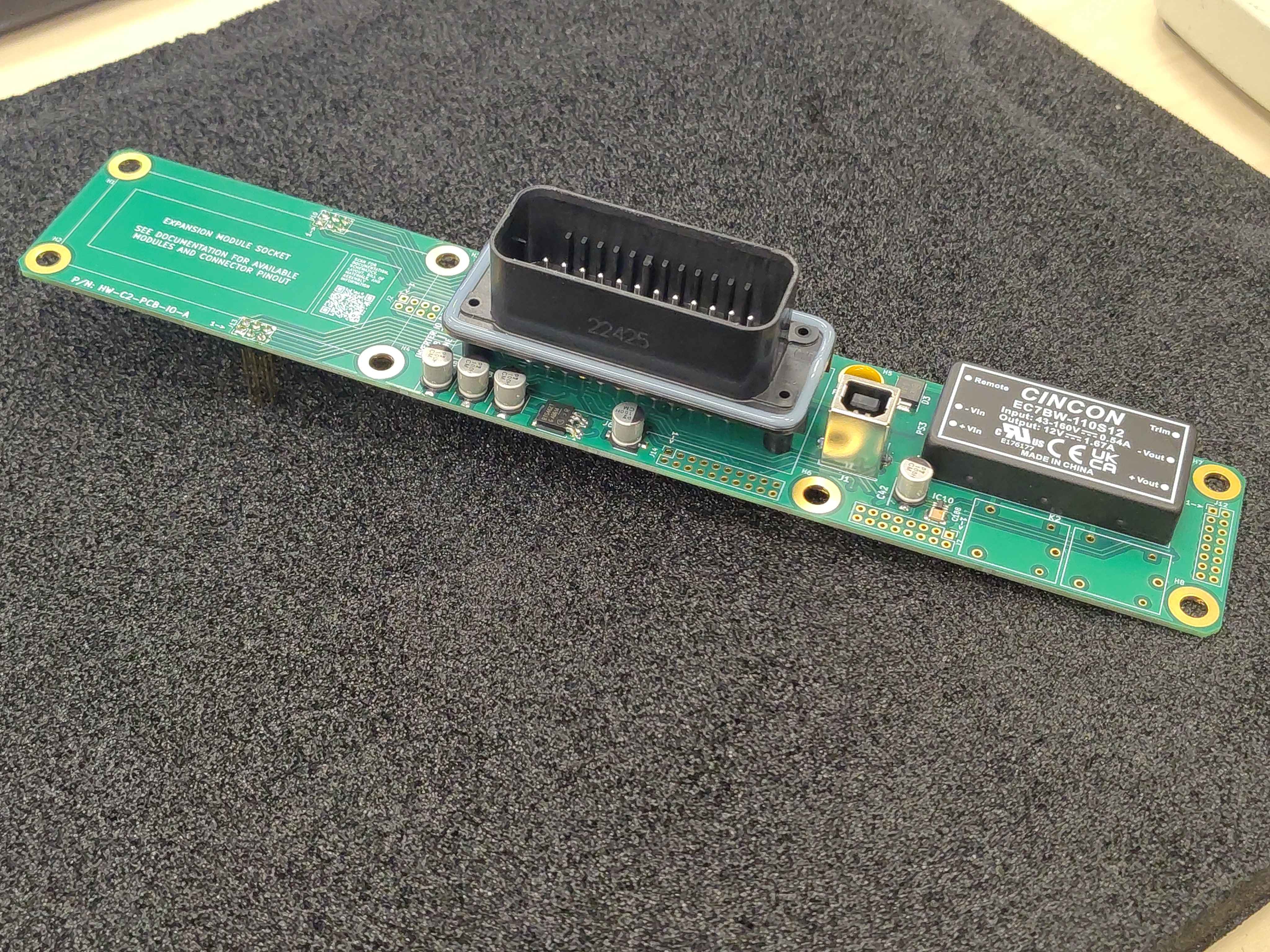 Completed IO board assembly