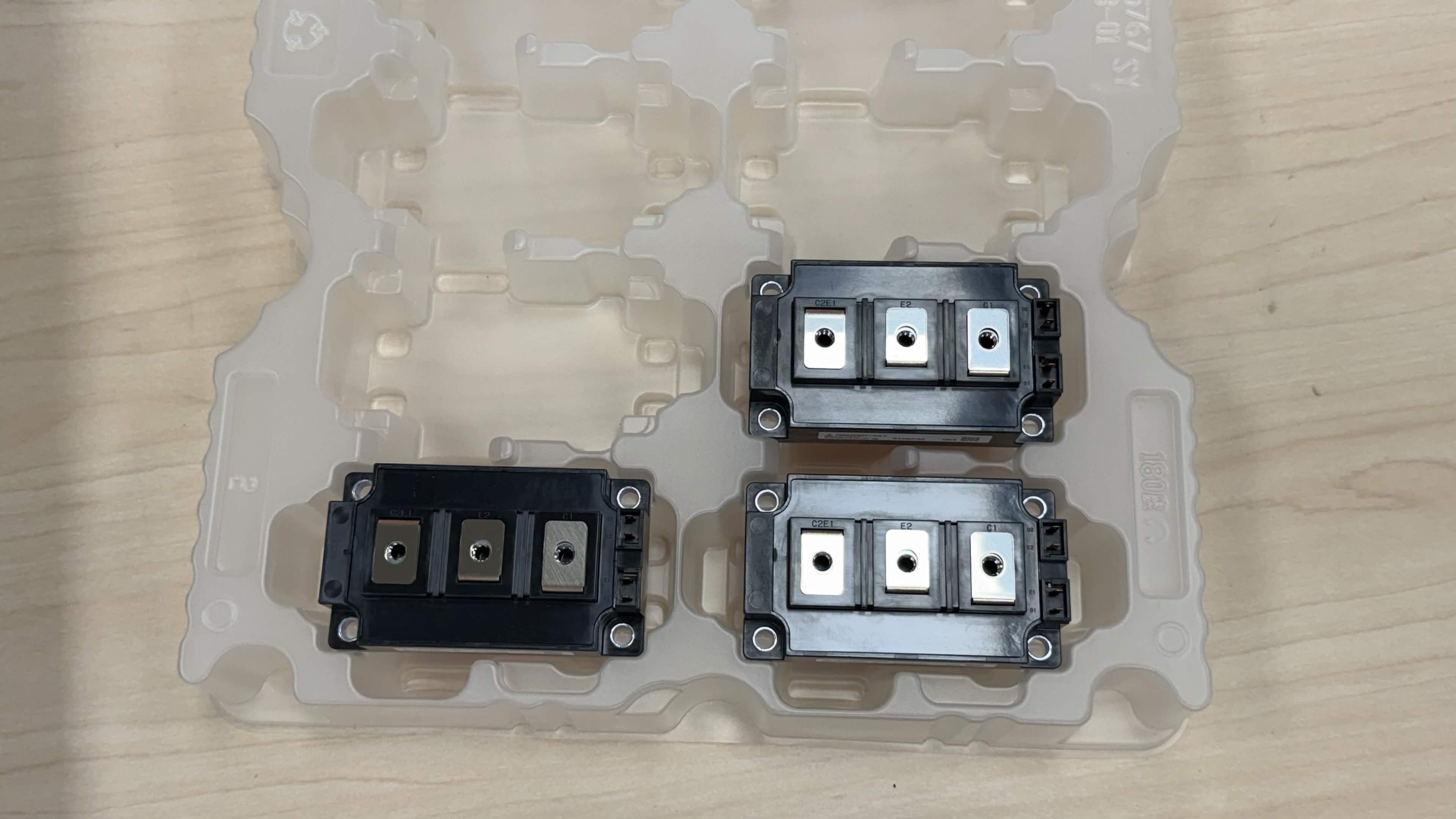 IGBT modules still in their shipping tray