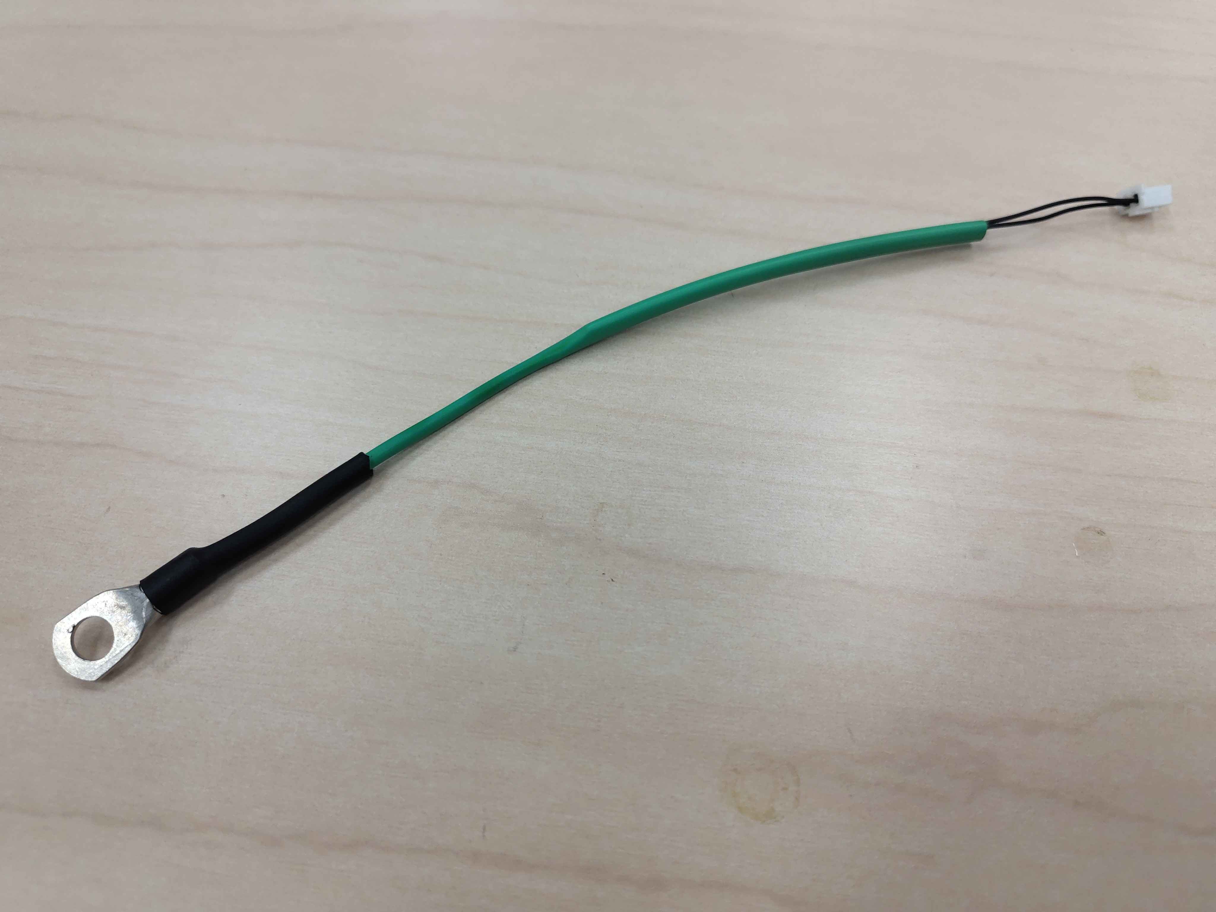 Completed temperature-sensor harness