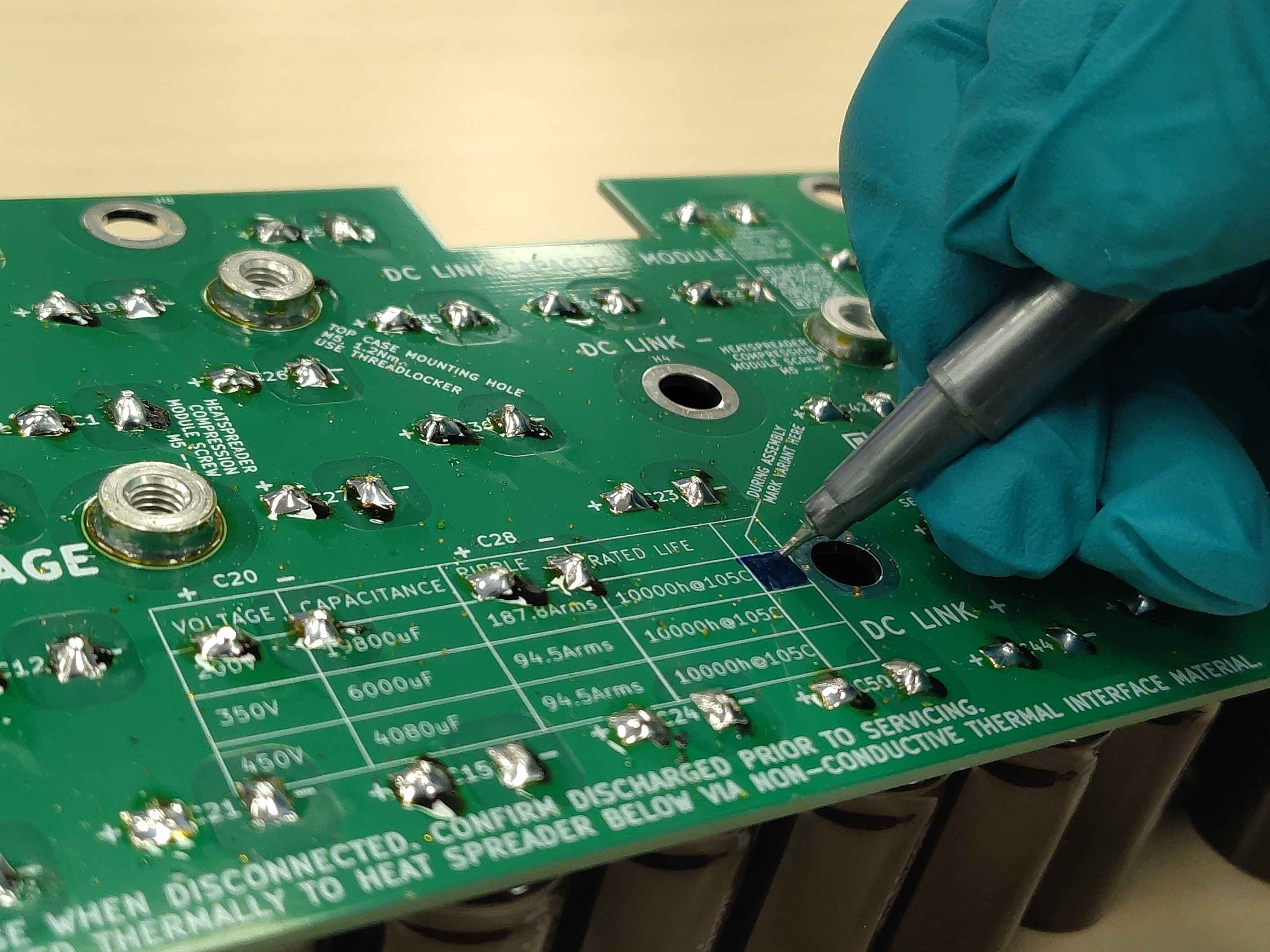 Filling in the variant mark rectangle on the PCB silkscreen