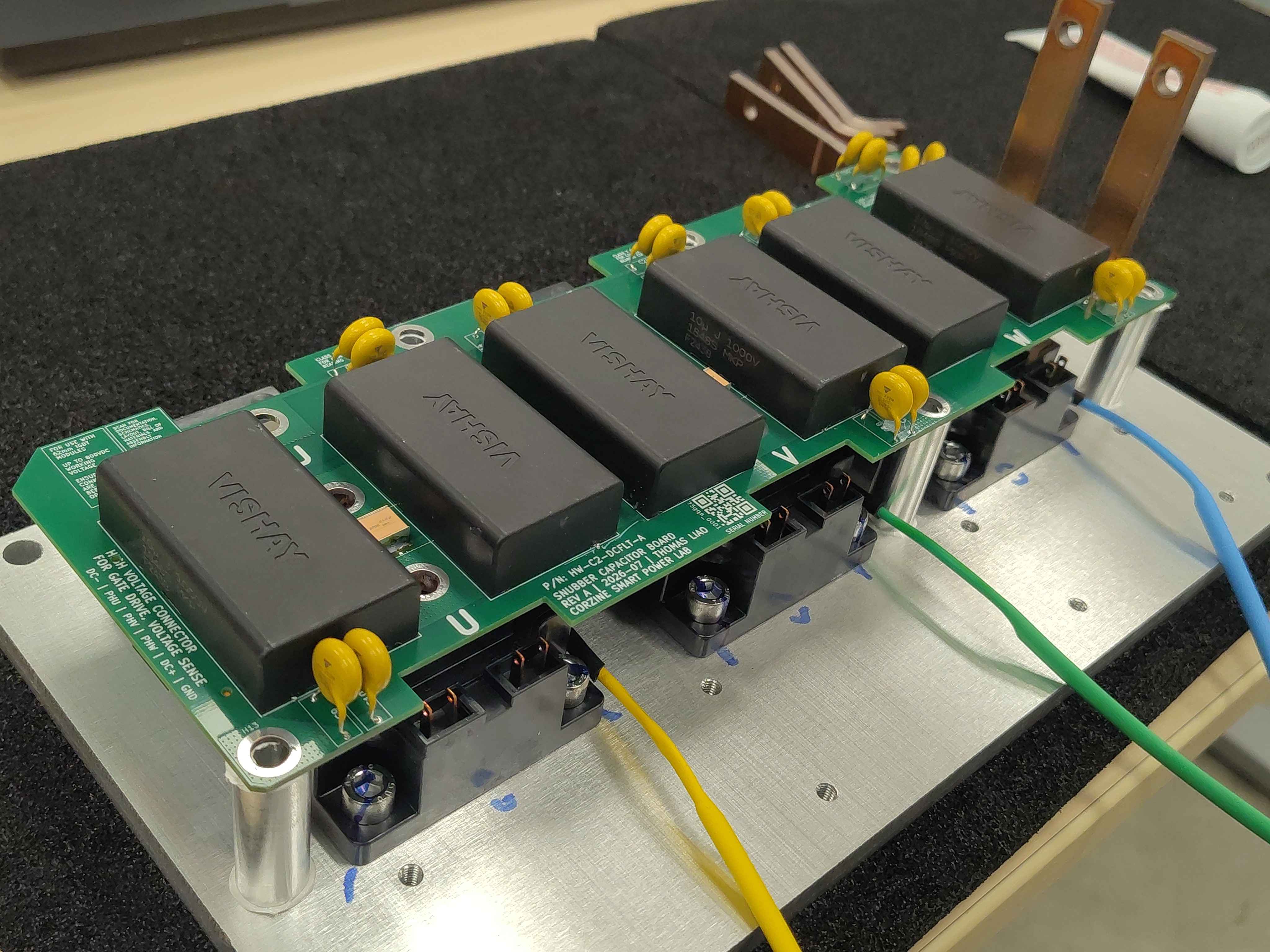 Filter board placed on the assembly