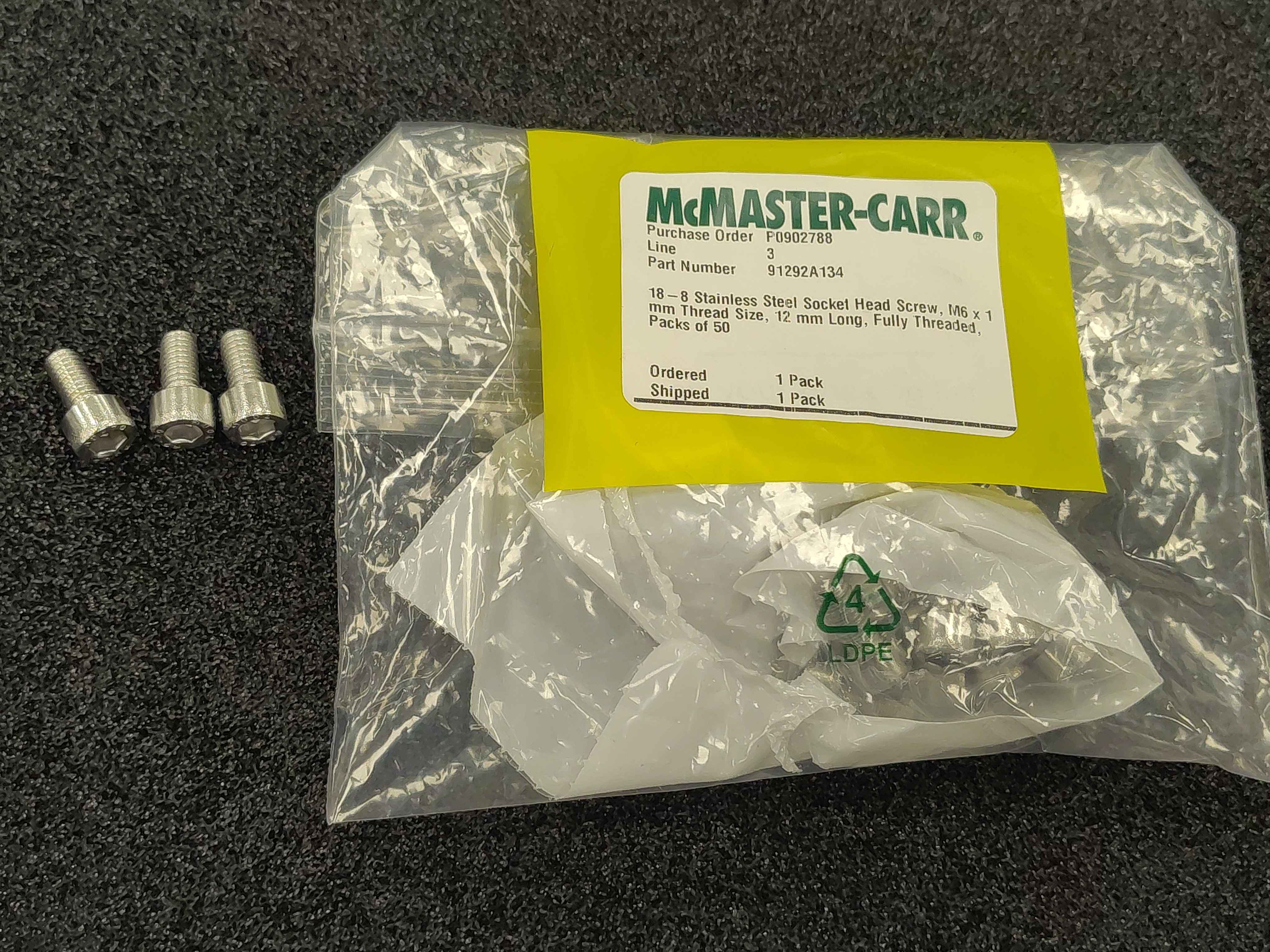 Phase bus-bar screws prepared for installation